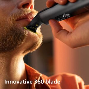 skuveklis philips oneblade pro 360 face + body qp6651/30 uzlādes stacija + ceļojumu maciņš