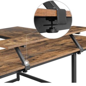 stūra datorgalds / rakstāmgalds lwd56x 140/130 x 50 x 76 cm (g x p x a) brūns