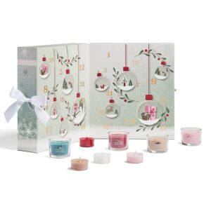 yankee candle 12 gab. aromātisko sveču adventes kalendārs