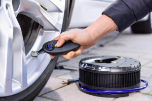 gaisa kompresors michelin 92412 ar gaisa spiediena mērītāju