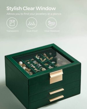 rotaslietu kastīte / lādīte jbc239c01 tumši zaļa