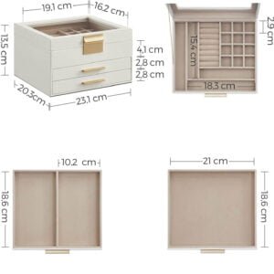 rotaslietu kastīte / lādīte ‎jbc239wt balta