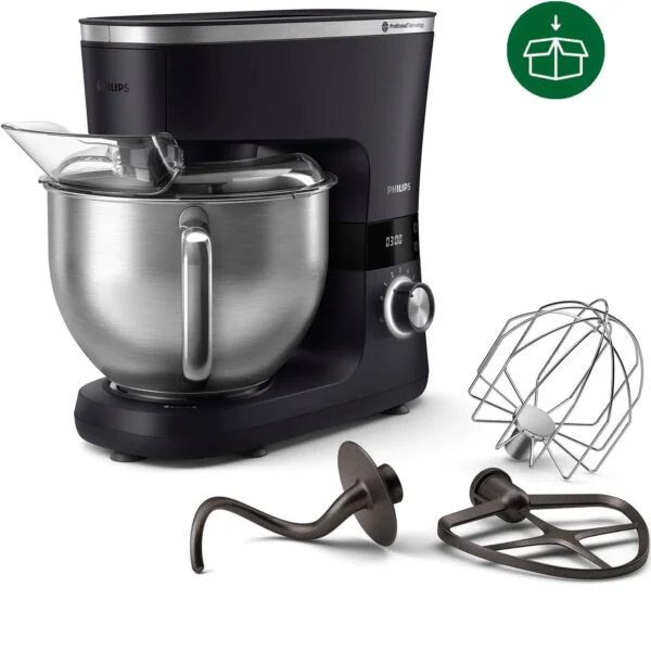 virtuves kombains philips hr7962/01 5.5 l 1000 w 8 ātrumi, proknead tehnoloģija led ekrāns