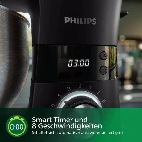 virtuves kombains philips hr7962/01 5.5 l 1000 w 8 ātrumi, proknead tehnoloģija led ekrāns