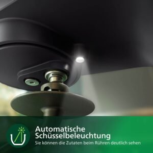 virtuves kombains philips hr7962/01 5.5 l 1000 w 8 ātrumi, proknead tehnoloģija led ekrāns