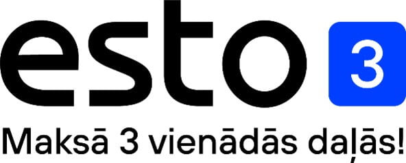 esto 3 maksā 3 vienādās daļās