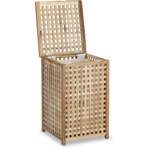 relaxdays 10020150 koka veļas grozs 67.5 x 45.7 x 45.7 cm 75 l