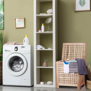 relaxdays 10020619 riekstkoka veļas grozs 55.5 x 52.5 x 39.5 cm 70 l