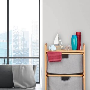 relaxdays 10026498 bambusa veļas grozs 96 x 44 x 34.5 cm 3 x 24 l