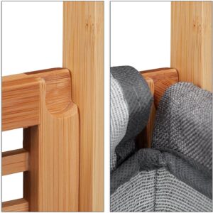 relaxdays 10026505 bambusa veļas grozs 60 x 40 x 35 cm 43 l