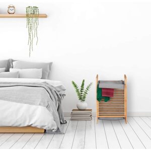 relaxdays 10026505 bambusa veļas grozs 60 x 40 x 35 cm 43 l
