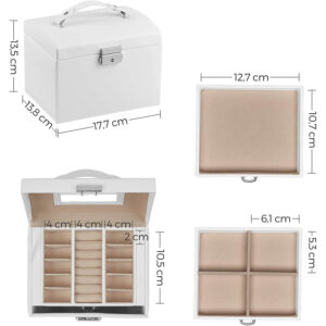 rotaslietu kastīte / lādīte ‎jbc154w01 balta