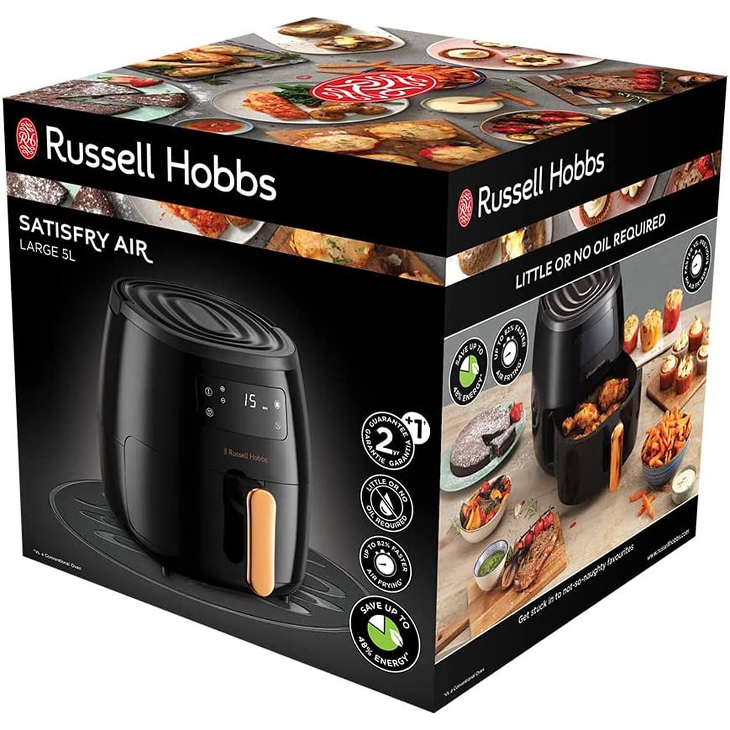 russell hobbs satisfry 26510 56 hot air fryer xl 5 l ‎1650 w