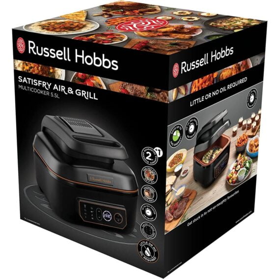 russell hobbs satisfry 26520 56 hot air fryer, grill xl 5.5 l 1745 w