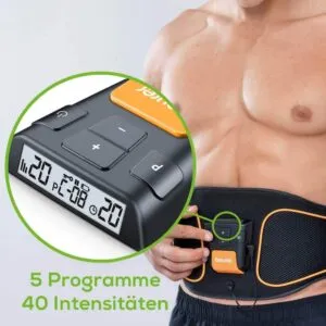 ems vēdera muskuļu trenažieris josta beurer em 37