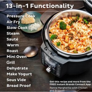 multivārāmais katls instant pot duo crisp ar ultimate vāku + hot air fryer 13 in 1 6.2 l 1500w 140 0059 01 eu