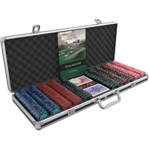 pokera komplekts bullets playing cards corrado deluxe 500 māla žetoni
