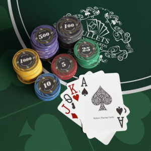 pokera komplekts bullets playing cards silvio deluxe 300 keramikas žetoni