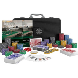 pokera komplekts bullets playing cards silvio deluxe 300 keramikas žetoni