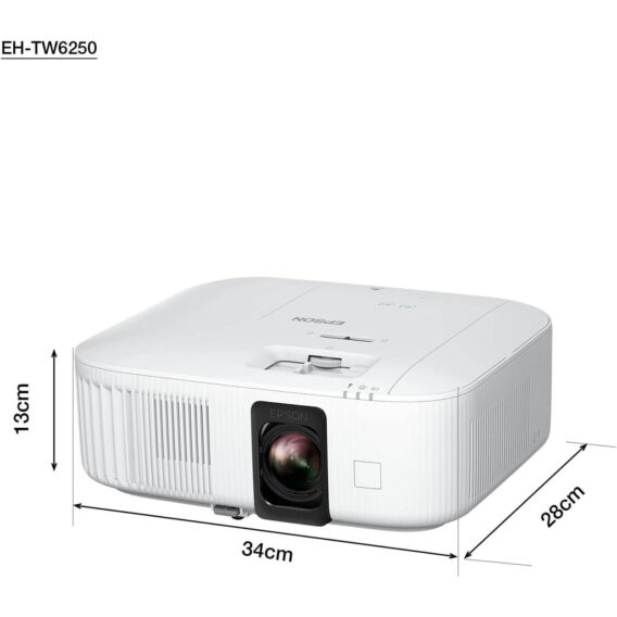 projektors epson eh tw6250 pro uhd 4k 16:9, 3lcd, contrast 35000:1, smart android tv, 2800 lumens