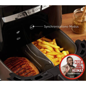 karstā gaisa friteris, grils tefal ey8018 easy fry & grill xxl 2 in 1 air fryer 6.5 l 1680 w
