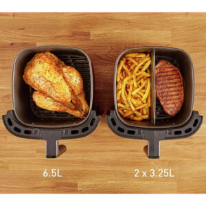 karstā gaisa friteris, grils tefal ey8018 easy fry & grill xxl 2 in 1 air fryer 6.5 l 1680 w