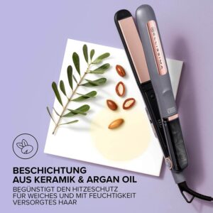matu taisnotājs ar tvaiku bellissima steam ceramic & argan oil