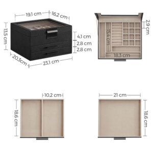 rotaslietu kastīte / lādīte jbc239b03 melna