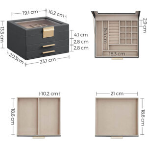 rotaslietu kastīte / lādīte jbc239g02 pelēka
