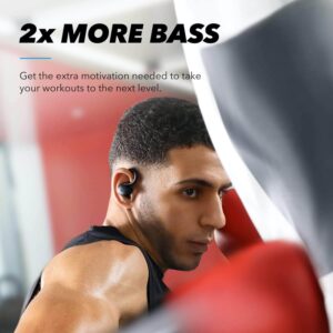 bezvadu austiņas soundcore by anker, soundcore sport x10 melnas