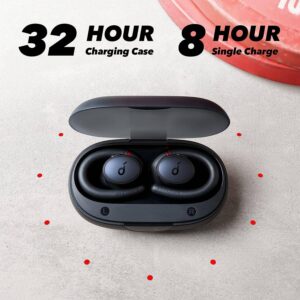 bezvadu austiņas soundcore by anker, soundcore sport x10 melnas