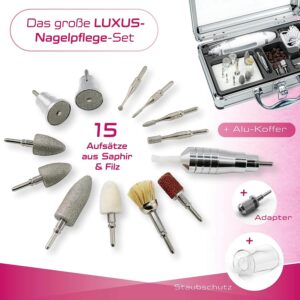 bezvadu elektriskais manikīra un pedikīra komplekts prorelax deluxe