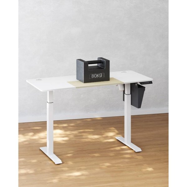 biroja galds songmics lsd016w01 60 x 140 cm ar augstuma regulēšanu