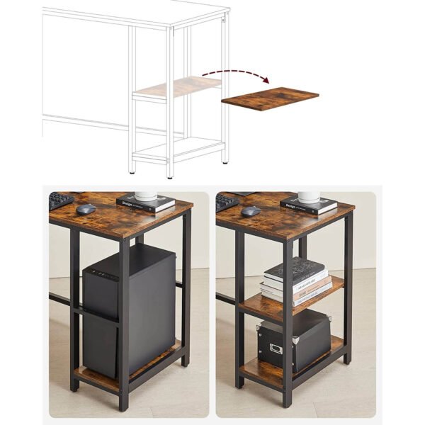 datorgalds / rakstāmgalds l formas vasagle ‎lwd72x 138 x 138 x 75cm (g x p x a)