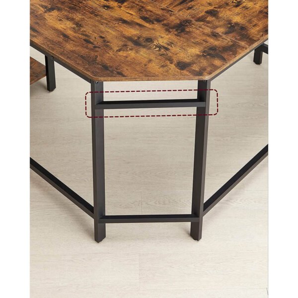datorgalds / rakstāmgalds l formas vasagle ‎lwd72x 138 x 138 x 75cm (g x p x a)