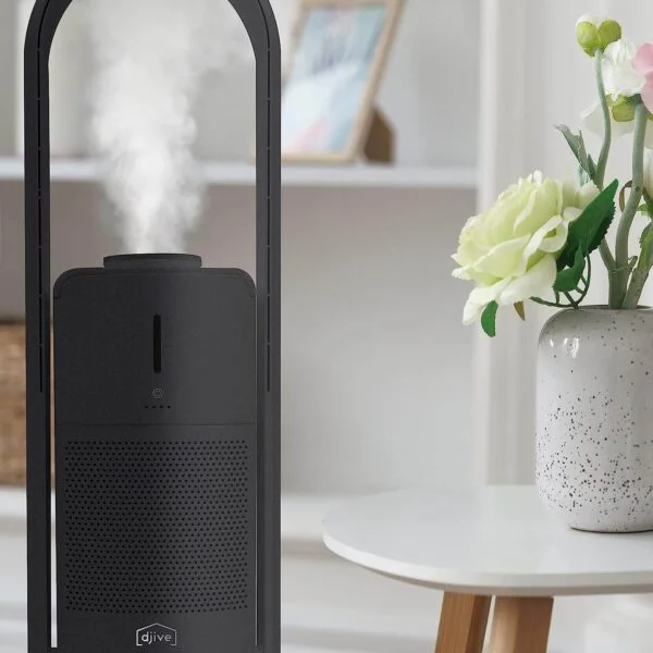 gaisa attīrītājs, mitrinātājs un bezrotora ventilators djive arc ‎dj50019 hepa 14 filtrs 25m2 pelēks