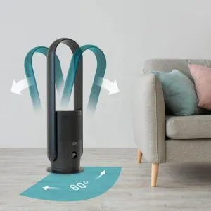 gaisa attīrītājs un bezrotora ventilators djive arc casual ‎dj50023 hepa 14 filtrs 25m2 35w pelēks