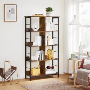 grāmatplaukts vasagle lls105b01 8 plaukti 80 x 33 x 149 cm