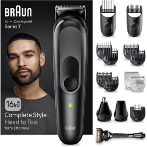 Ķermeņa, intīmās zonas matu trimmeris/skuveklis braun body groomer all in one set series 7 mgk7470