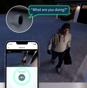 novērošanas kamera arlo pro 5 wifi 2k uhd vmc4060p 100eus balta