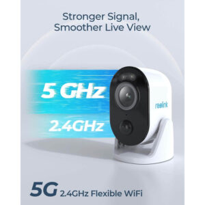 novērošanas kamera reolink argus 3 pro + saules panelis 2k 4mp wifi balta
