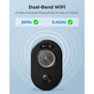 novērošanas kamera reolink argus 3 pro + saules panelis 2k 4mp wifi melna