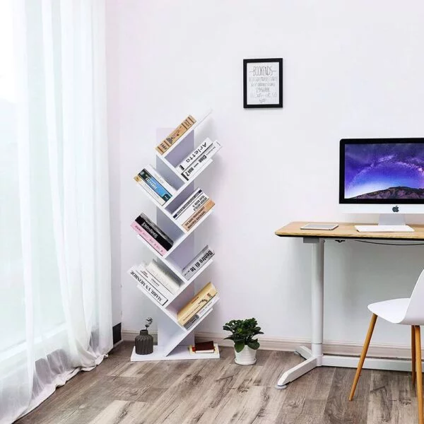 vasagle grāmatu plaukts lbc11wtv1 balts