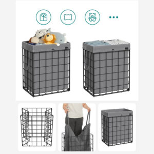 veļas grozs 90 l vasagle lcb190g01