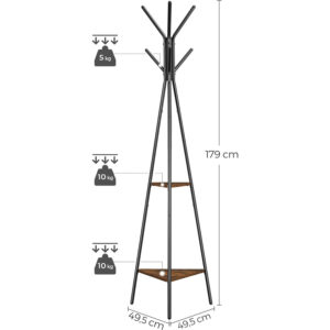drēbju pakaramais vasagle rcr16bxv1 49 x 49 x 179 cm