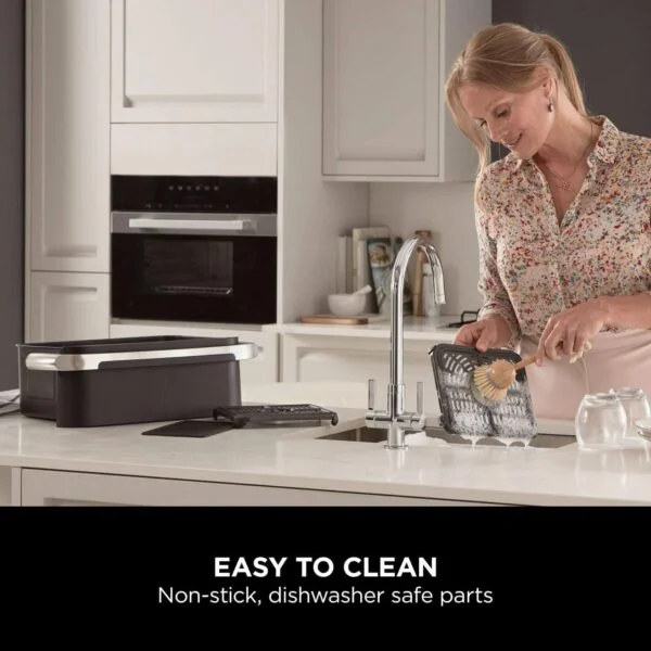 karstā gaisa friteris ninja foodi flexdrawer hot air fryer, dual zone, 10.4l af500eu