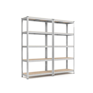 lielas slodzes mantu/virtuves plaukts songmics 40 x 90 x 180 cm 5 plaukti sudraba glr040e02