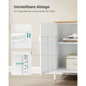 tārauda virtuves / istabas uzglabāšanas skapis songmics lsc102w57