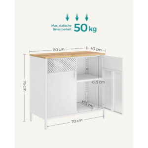 tārauda virtuves / istabas uzglabāšanas skapis songmics lsc102w57