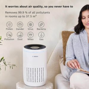 gaisa attīrītājs bosch air 2000 h13 hepa filtrs 180 m³/h cadr, līdz 37.5 m²